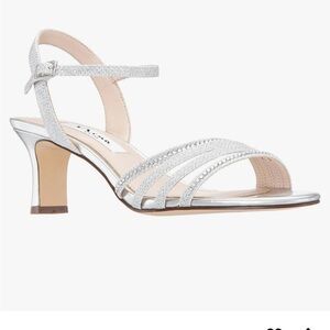 Nina Nelena Women’s Sparkling Dress Sandal with Crystal Embellishment-New in Box
